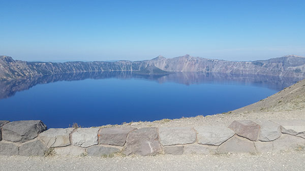 2016 Crater Lake Marathon - A View Of The Lake and Island - Chris-R.net